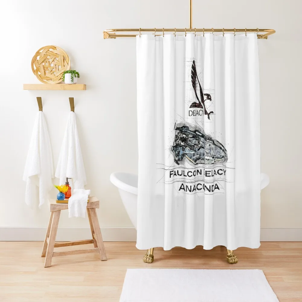 

Elite Dangerous: Anaconda - Sketch Shower Curtain Shower For Bathroom Washable Waterproof Fabric Shower Cover Curtain