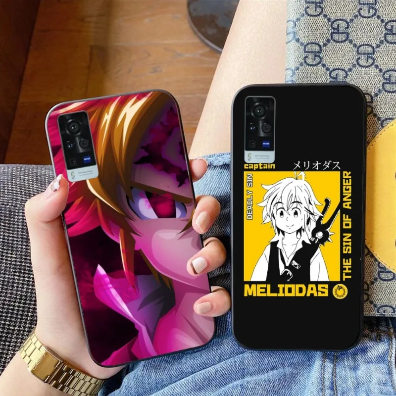 Anime Meliodas Elizabeth Phone Case for VIVO Y95 Y93 Y31 Y20 V19 V17 V15 Pro X60 NEX Black Soft Phone Cover Funda