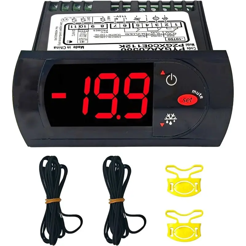 DT17 Digit Temperature Control Thermostat with Sensor Probes 115V for Freezer Refrigerator