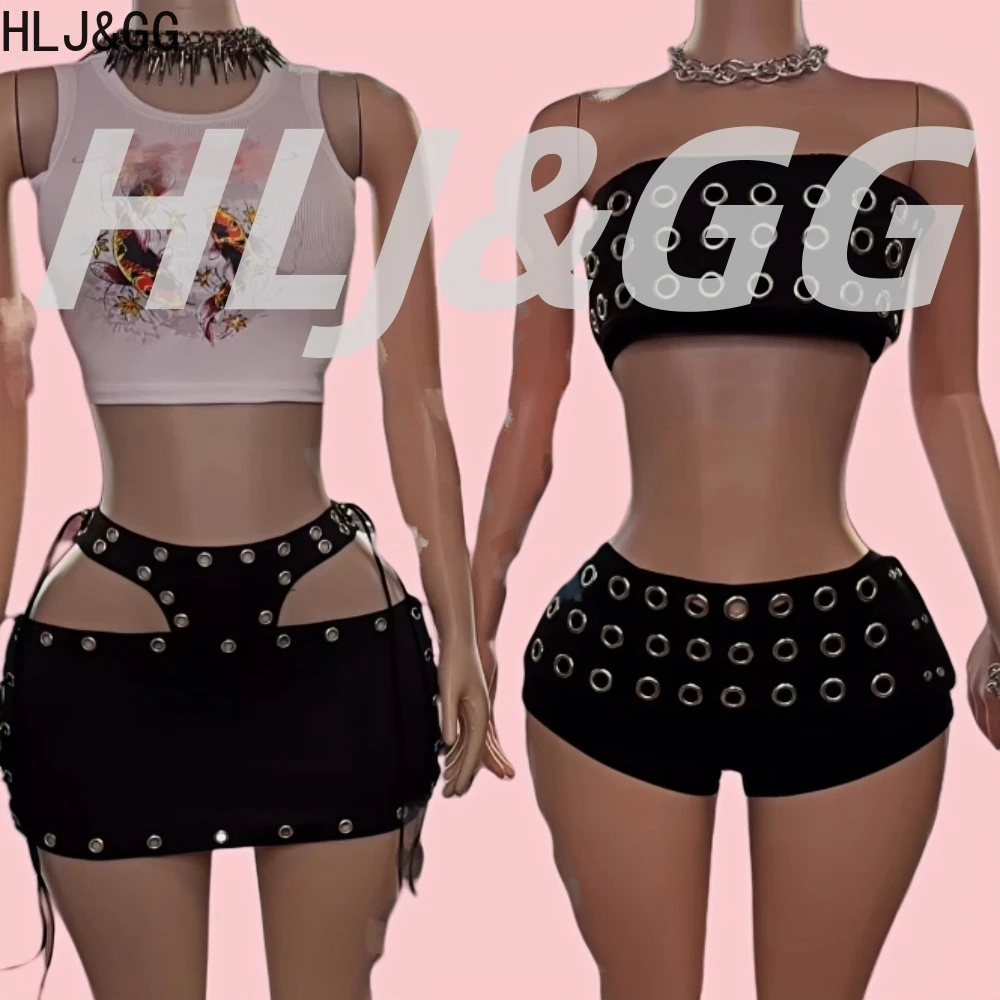 

HLJ&GG Y2K Retro Pattern Print Tank Top Two Piece Sets Women Round Neck Sleeveless Slim Vest And Mini Skirts Outfits Streetwear