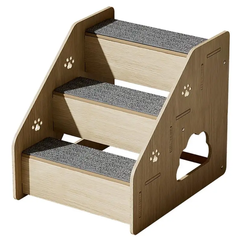 

Dog Stairs For Small Dogs Portable Dog Stairs Steps Wood Pet Stairs Sturdy Dog Couch Stairs Wooden Dog Stairs For Old Dogs