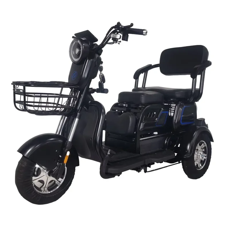 STROVAN Factory Direct Sales New Stylish Customizable 3-Wheel Electric Tricycles Steel Electric Trike for Families and