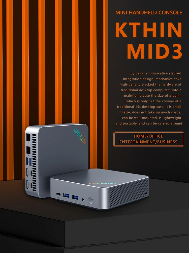 KTHIN MID3 Mini PC I5 1340P 13600H WIFI6 BT5.2 Mini Computer DDR5 16GB RAM 512GB ROM 2.5G LAN USB4.0 Mini Computer/ OpenClaw