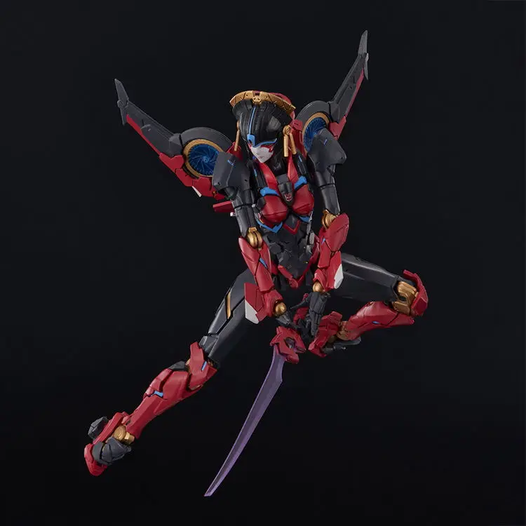 Em estoque chama brinquedos transformando arcee windblade modelo brinquedo anime presente coletar figuras de ação presente de natal decoração de mesa