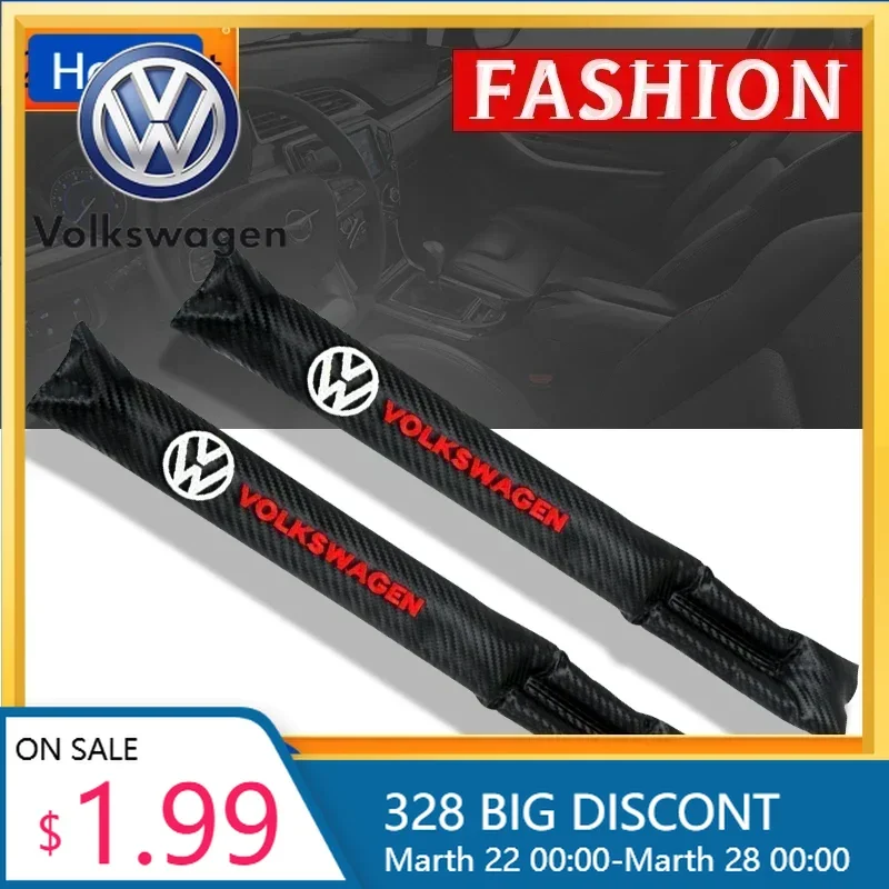 

VW New Carbon Fiber Leakproof Protective Seat Gap Car Cover Pad for VW Volkswagen Golf Polo Passat Touran Jetta accessories Car