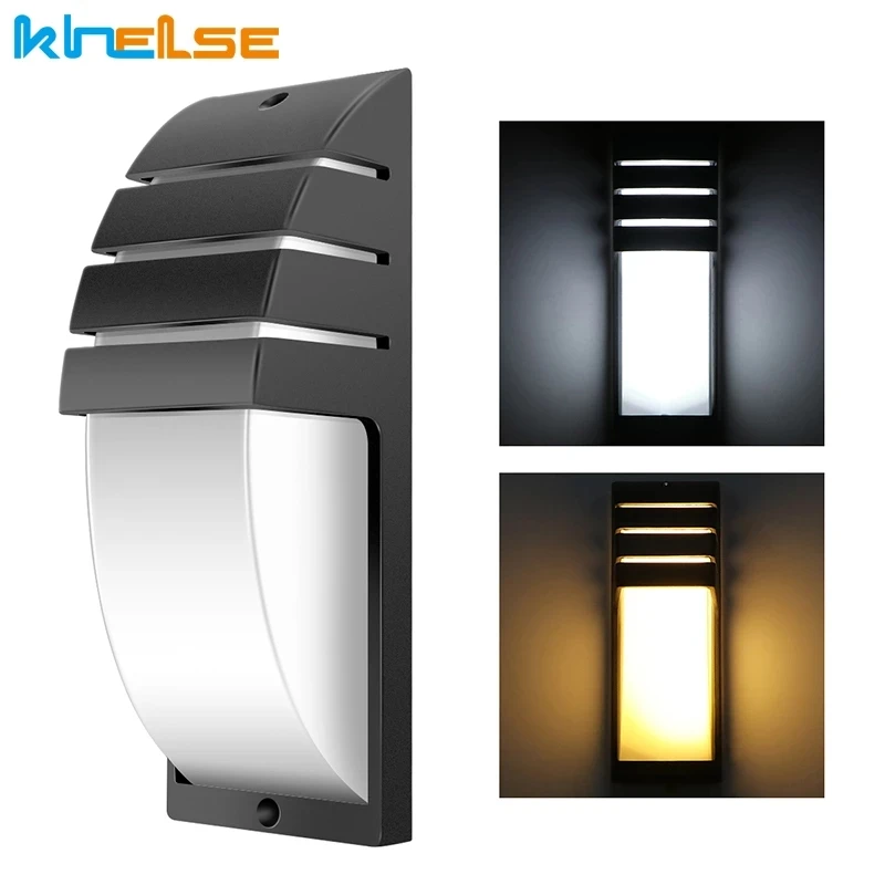 LED Wall Light Waterproof Porch Lights 10W Modern Wall Lamp Radar Motion Sensor Villa Courtyard Garden Outdoor Lighting