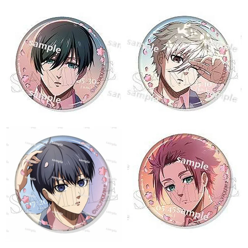 Japan Anime BLUE LOCK Figures Isagi Yoichi Rin Itoshi Metal Badge Shidou Ryuusei New Style Fashion Decor Pins Birthday Gift