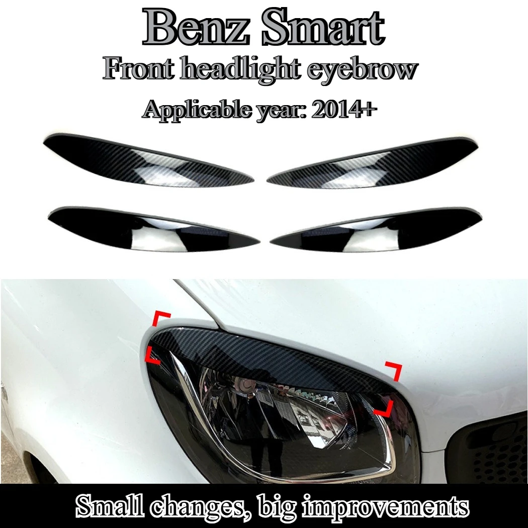 

Benz Smart C453 2014 + Headlight Eyebrow Body Sticker Car Exterior Modification Accessories