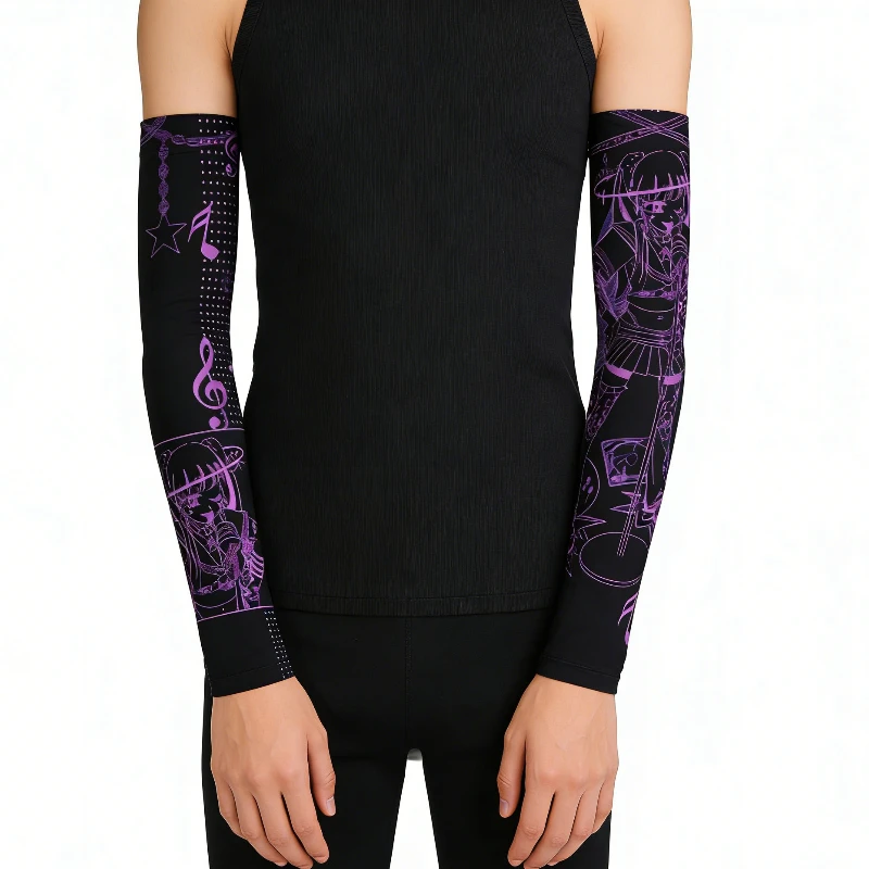 

В наличии: Охлаждающие нарукавники для велоспорта 2026 с мультяшным принтом, защита от УФ-излучения, дышащие, летние, для спорта и активного отдыха