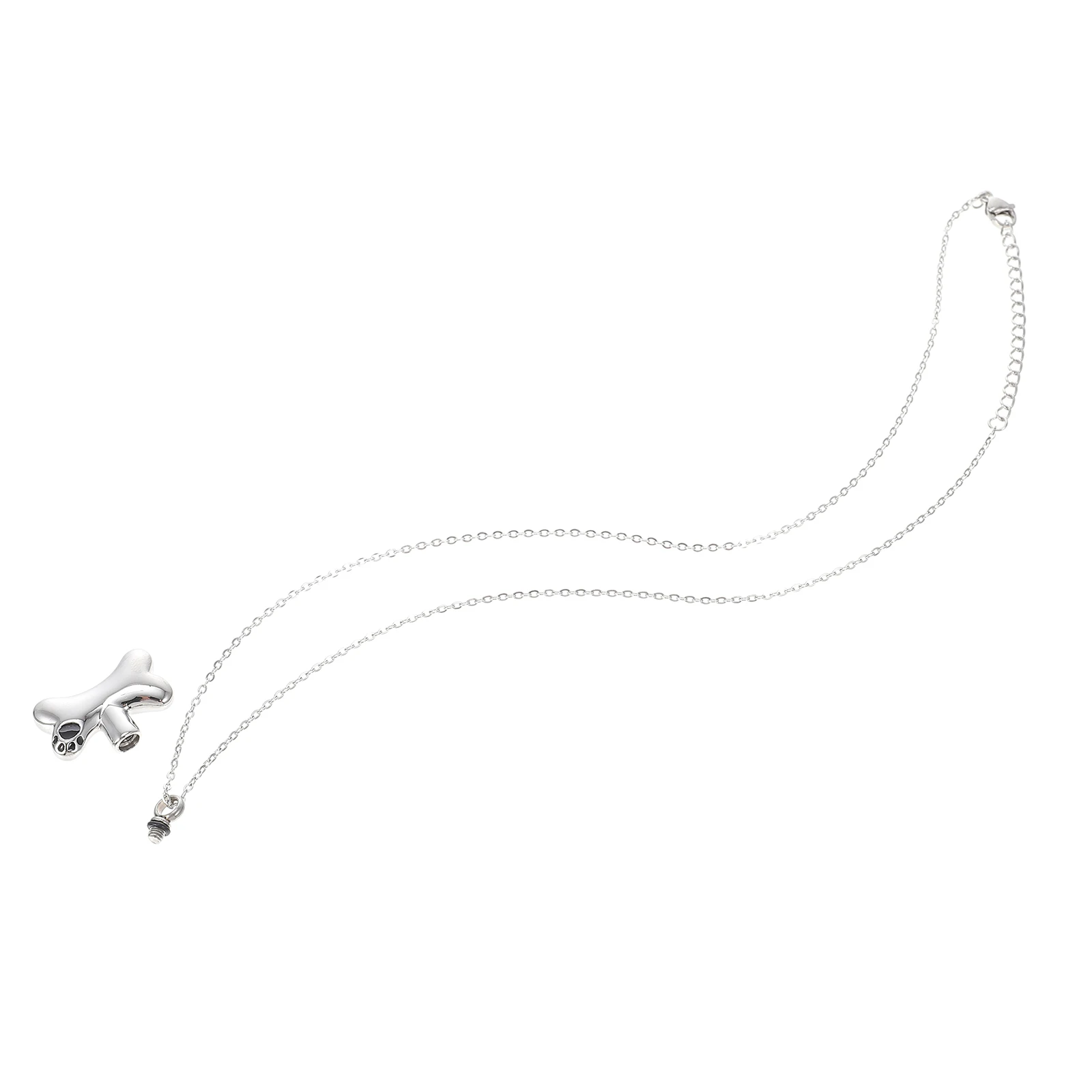 

Creative Pet Ash Keepsake Necklace in Titanium Steel for Memorial Jewelry Lightweight Ash Pendant for Urn Container