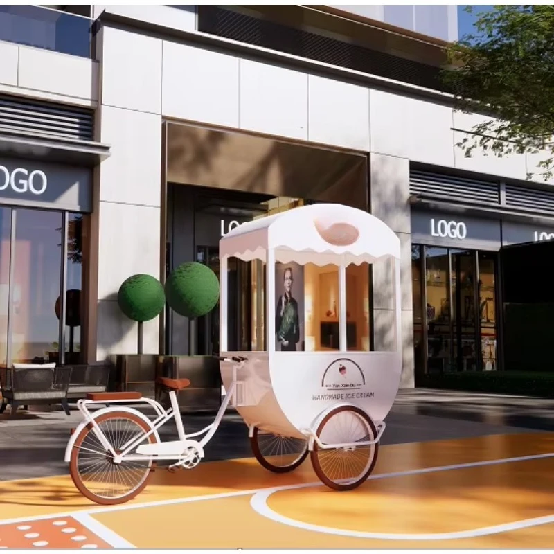 New 3-wheel mobile food tricycle multifunctional street snack tricycle