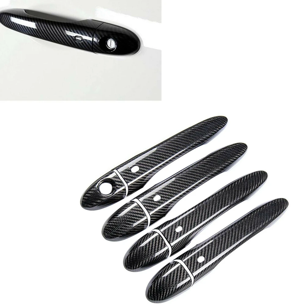 Carbon Fiber Car Exterior Door Handle Cover For Maserati Quattroporte 2013-2017 Levante 2016-2019 Ghibli 2014-2019 4-Door LHD