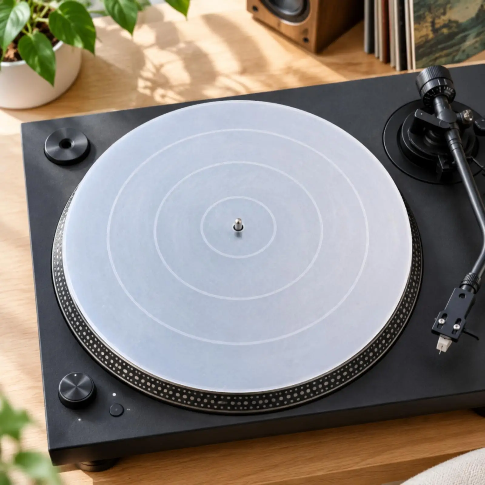Turntable Stabilizer Silicone Pad Clear Slipmat for Technics Record Player Platter Mat Anti Vibration Cushion