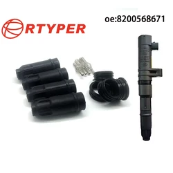 4/20 PCS for 2303590382 0040100052 8200568671 Ignition Coil Rubber Boot Compatible For Renault Megane 2003 1.6L For Beru