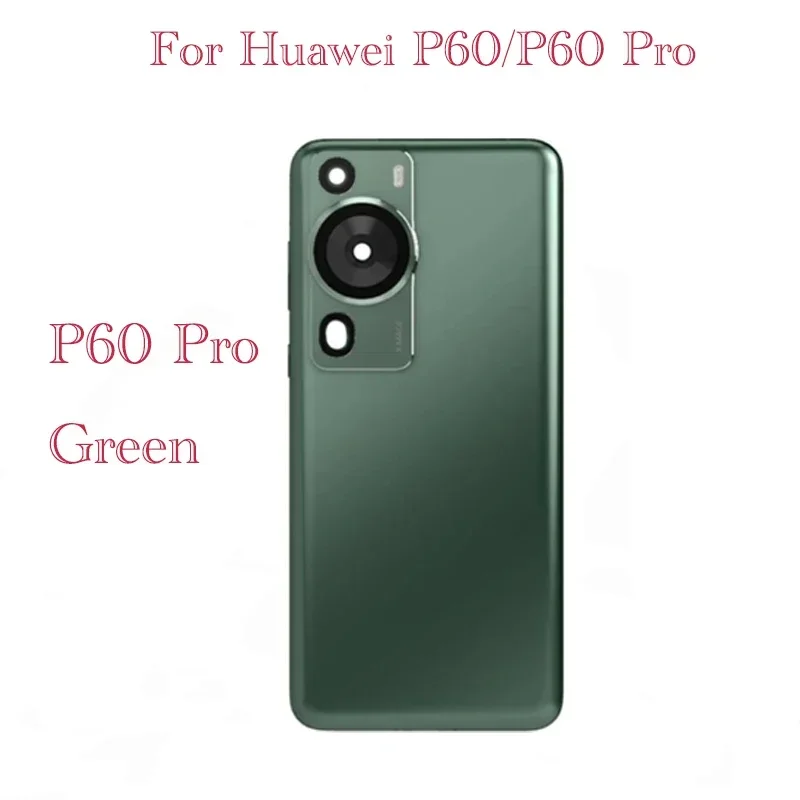 Replace For Huawei P60 / P60 Pro Battery Back Cover Glass Rear Door Lid Shell Case Housing + Camera Lens Frame Repair