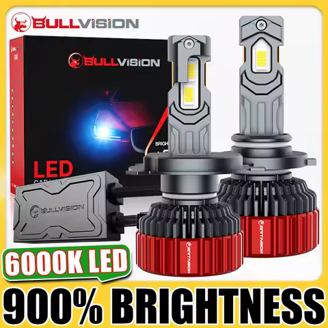 Bullvision G5 H7 H4 Led Lamp Double Copper Tube 6000K Led Light For Car H1 H11 H8 HB3 9005 HB4 9006 9012 Led Headlight Bulbs 12V