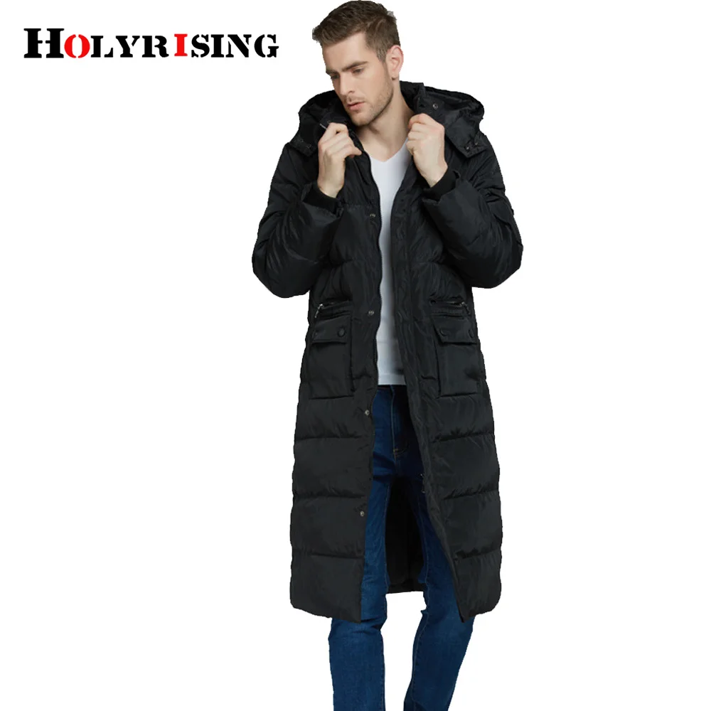 Piumino lungo da uomo classico cappotto ispessente da uomo capispalla invernale caldo jaqueta masculina cappotti #18225 Holyrising