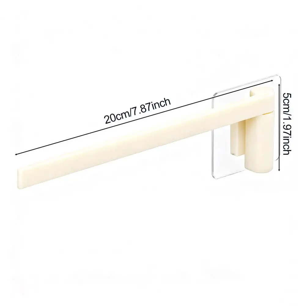 

Non-marking Sticker Rack 360-degree Rotating Kitchen Hanging Rack Wall-mounted Organizer for Vertical Storage of Rags for Small