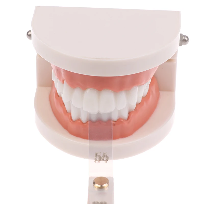 

56 Pcs/Set Dental Interproximal Reduction Gauge Ruler Treatment Tools 0.1 Mm Tooth Plastic Transparent Measuring Ruler