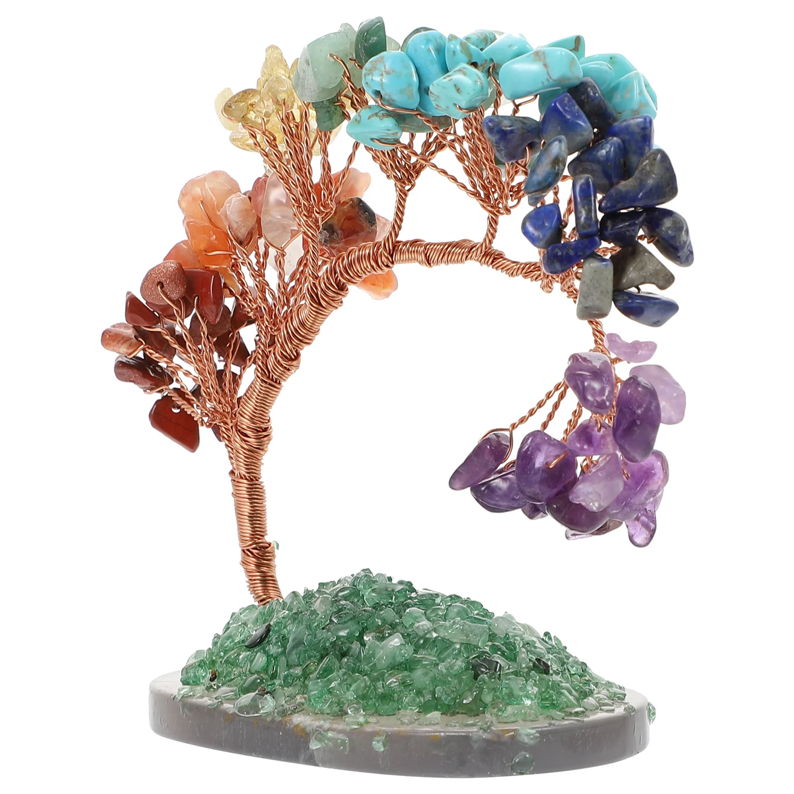 

Delicate Money Tree Ornament Crystal Desktop Decor Home Office Wealth Tree Craft Tabletop Adornment Feng Shui Gift Study Room