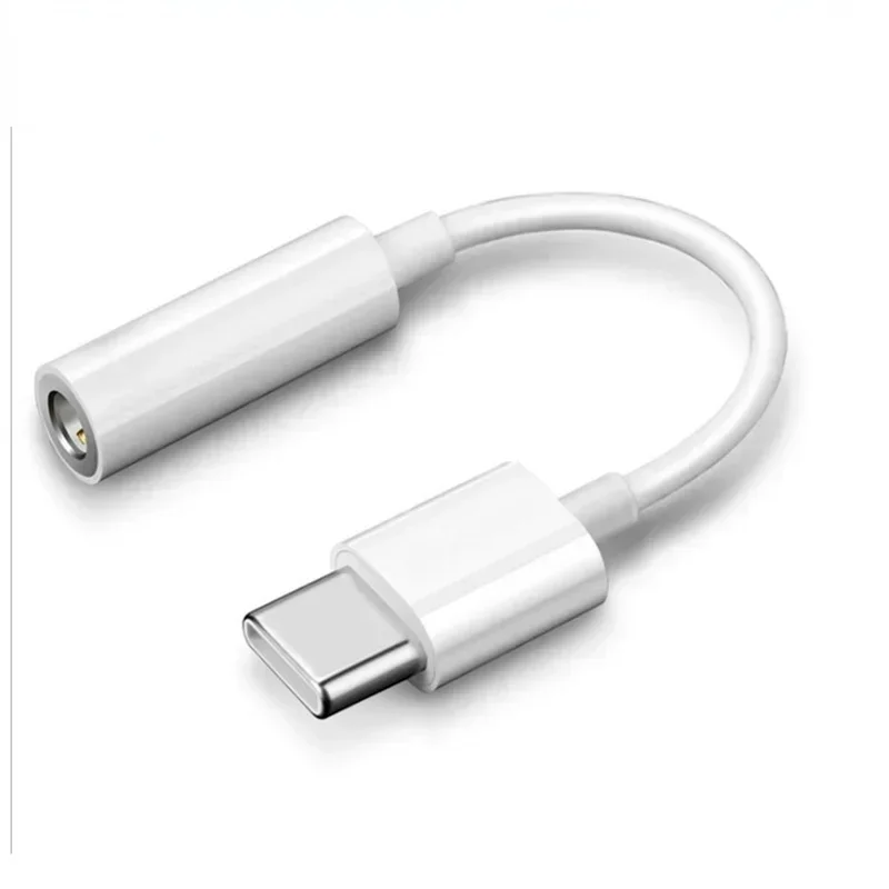 1pcs USB Type C To 3.5mm Jack OTG Adapter Earphone Headphone Audio Aux Cable For Xiaomi Huawei Oneplus PC Hardware Cables &