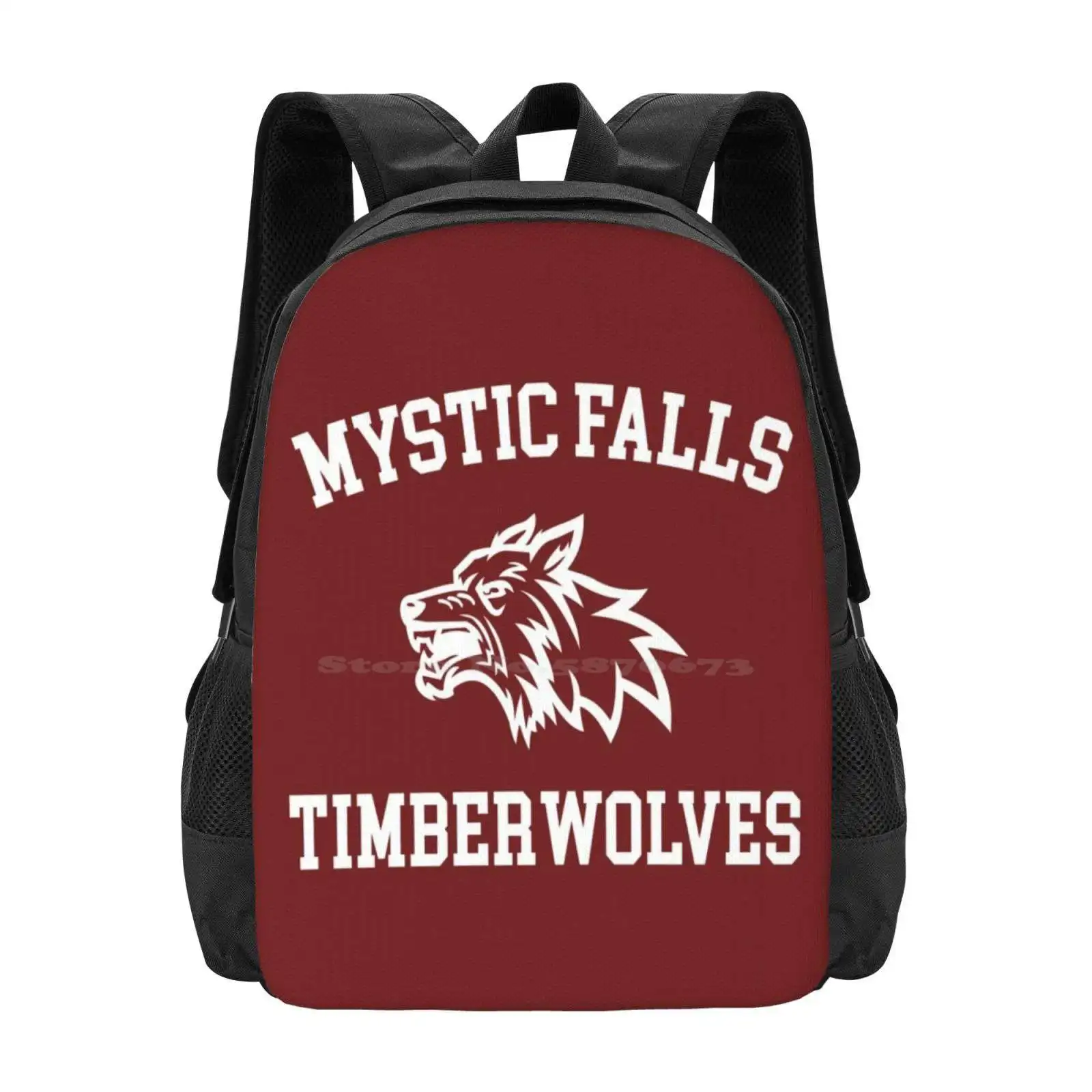 

Mystic Falls Timberwolves - Professional Quality Graphics Hot Sale Schoolbag Backpack Fashion Bags Mystic Falls Timberwolves