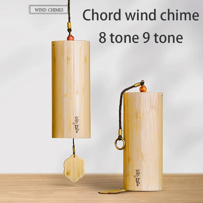 

NEW Chord Wind Chime 8/9 Tone Bamboo Wind Chime Bedroom Balcony Outdoor Hanging Decoration Wind Chime Japanese Hand Bell