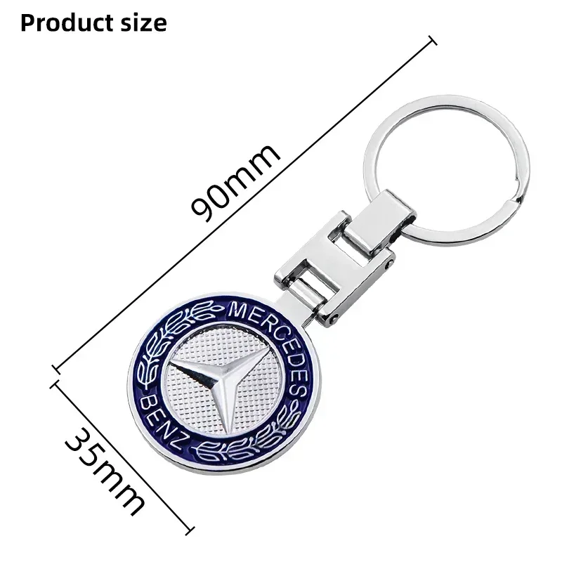 1pcs Car Keychain Holder Accessories Key Chain Ring Key For Mercedes benz AMG W205 W211 W212 W213 W177 W166 W116 W117 X156 W222