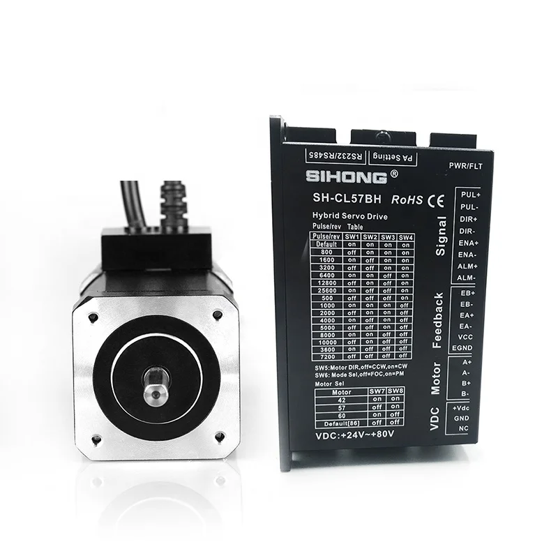

Siheng SH-Cl57BH 2-фазный драйвер шагового двигателя с замкнутым контуром для Nema17, Nema23, Nema24 шагового двигателя с замкнутым контуром