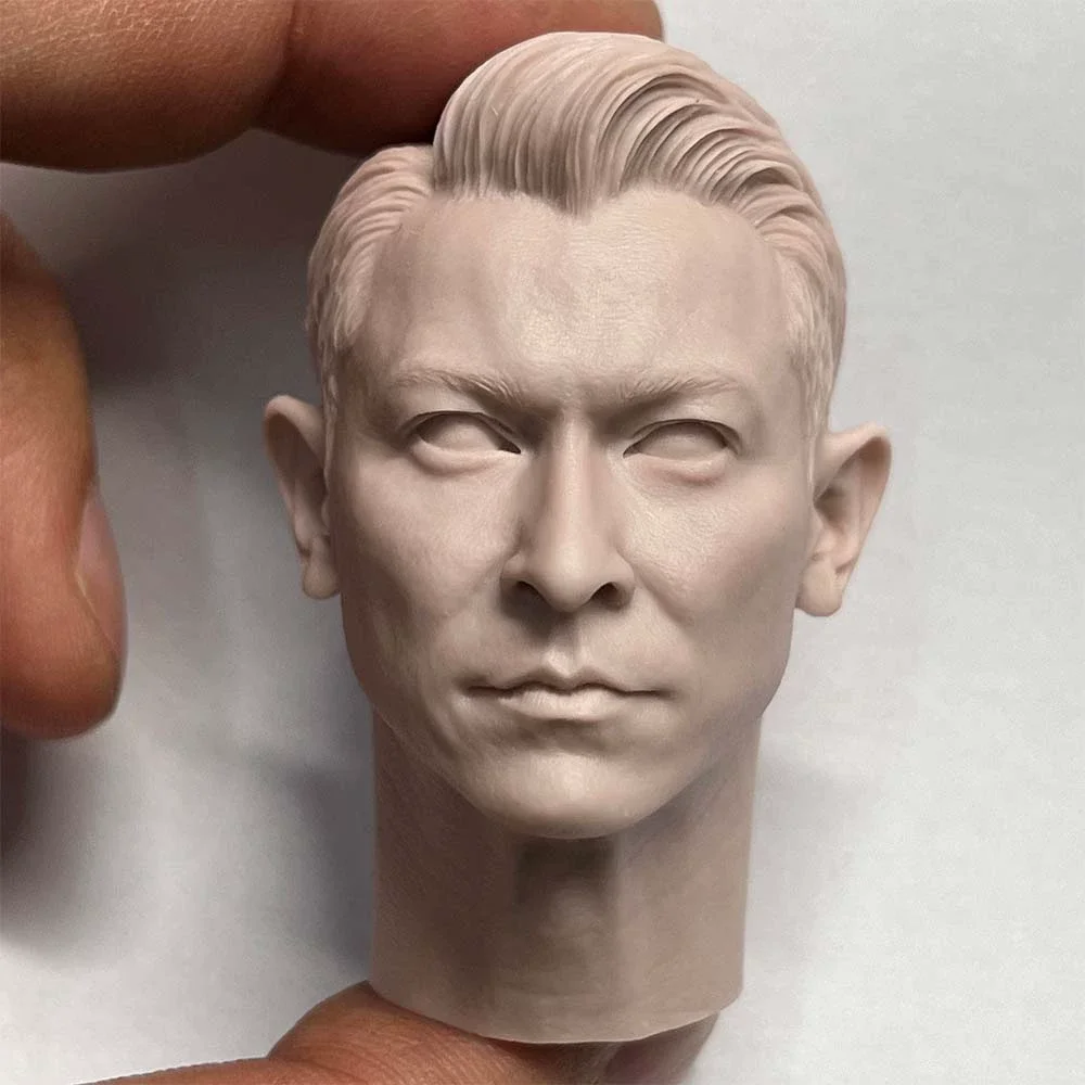 

1:6 Andy Lau Male Head Sculpture Carving Sir Long Neck Asia Singer Actor Model Fit 12'' Action Figure Body Model Star Toys