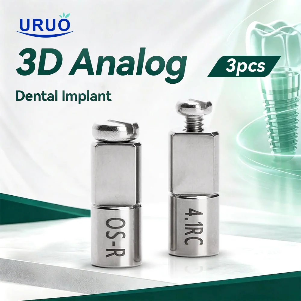3PCS Dental 3D Analog For Implant Abutment CAD CAM Dental Materials Chairside Restoration Osstem Dentium DIO Megagen Dentis DIO
