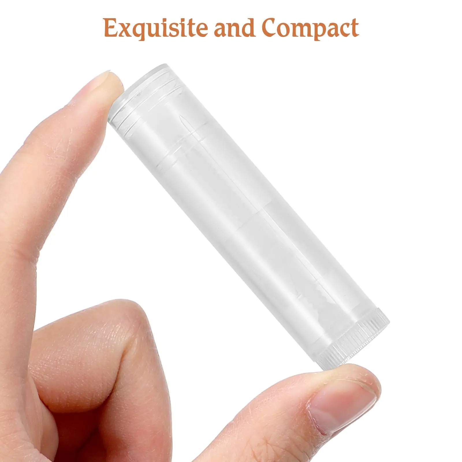 

50 Pcs Balm Tubes Clear Tube Gloss Sun Protection Containers Travel Empty DIY Skincare Refillable