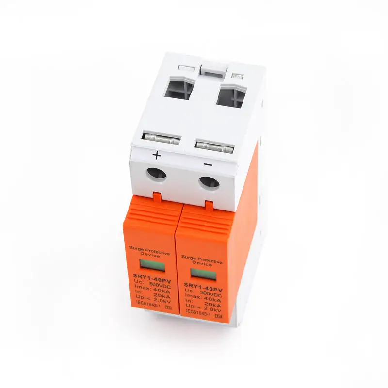 AC SPD 2P 20KA~40KA 275V House Surge Protector Protection Protective Low-voltage Arrester Device