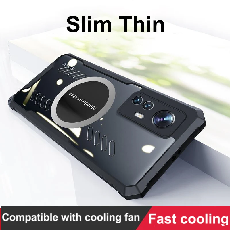 For Xiaomi mi 12 5G Graphene Vent Hole Case For Xiaomi 12 Ultra Heat Dissipation Breathable + Radiator For Xiaomi 12 Pro Mi 12X