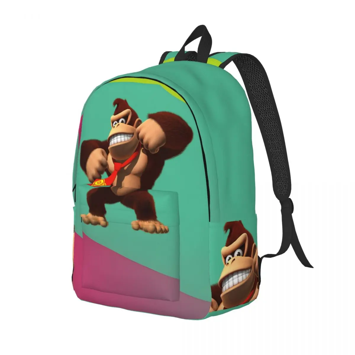 Multi-Function Fun Daypack Hiking Zipper Closure D-Donkey Kong For Women Schoolbag Birthday Gift