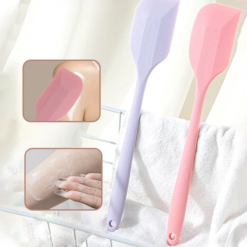 Multi-Function Lotion Sunscreen Ointment Applicator Long Handle Body Cleaner Shower Brush Sunscreen Back Applicator