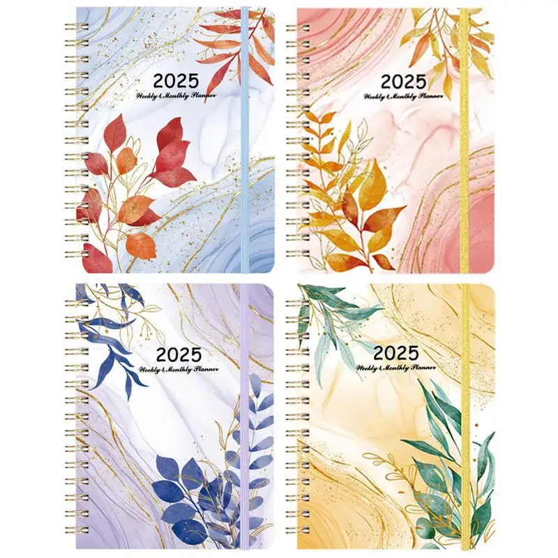 2025 Planner Notebook 365 Days Calendar Agenda Planner A5 Diary Notepad Weekly Goal Habit Tracker Schedules Organizer