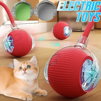 Brinquedo interativo eletrônico para animais de estimação, bola inteligente para cachorro, bola móvel, usb, movimento automático, saltando para filhote de cachorro, presente de aniversário, produtos para gatos
