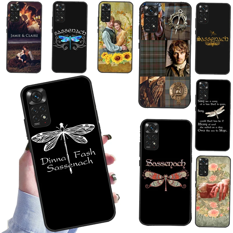 OUTLANDER TV Jamie Fraser Sassenach Dragonfly For Redmi 10 9T 9A 9C 9 Cover For Redmi Note 11 10 9 8 Pro Note 10S 8T 9S Coque