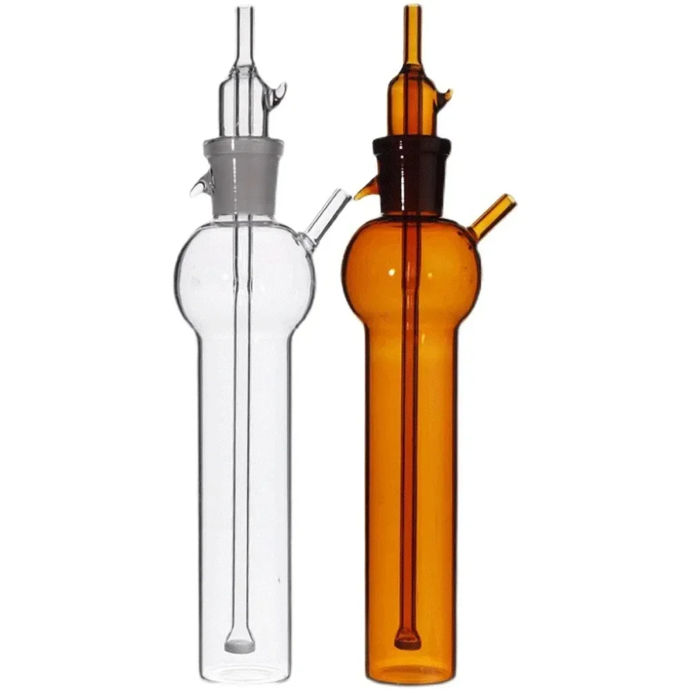 10/25/50/75/100/125ml Clear Amber Spray Bubble Absorption Bottle Gas Sampling Tube Labrotary Glassware Chemical Experiment