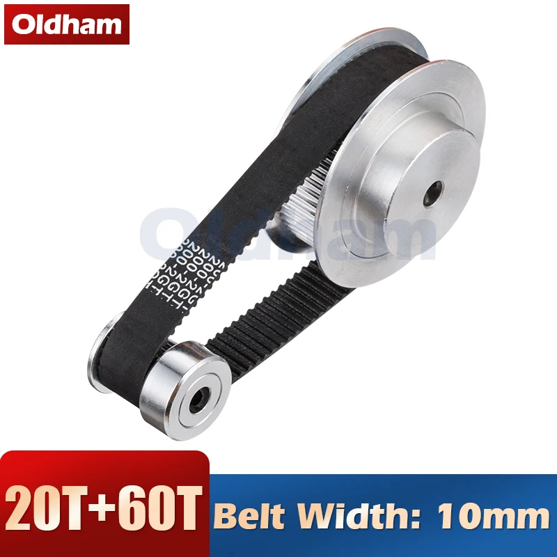 GT2 Timing Belt Pulley 60teeth 20teeth 5mm/6.35mm/8mm/10mm Reduction 3:1/1:3 belt width 10mm for 3D printer accessories