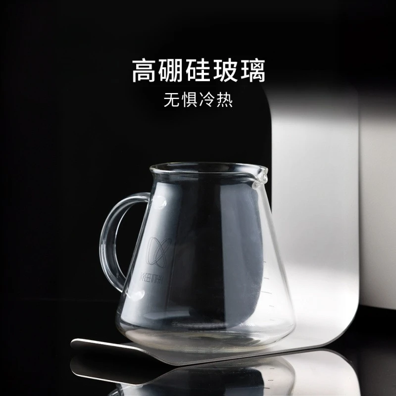 Nuovo set combinato per caffè in titanio puro, staffa cava per imbuto filtrante, facile da pulire