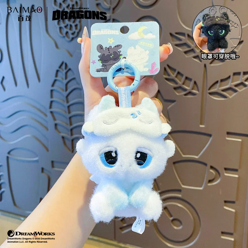 New Authentic Dragon Taming Master Toothless Doll Keychain Cute Sleepy Series Doll High Beauty Bag Car Pendant view 5