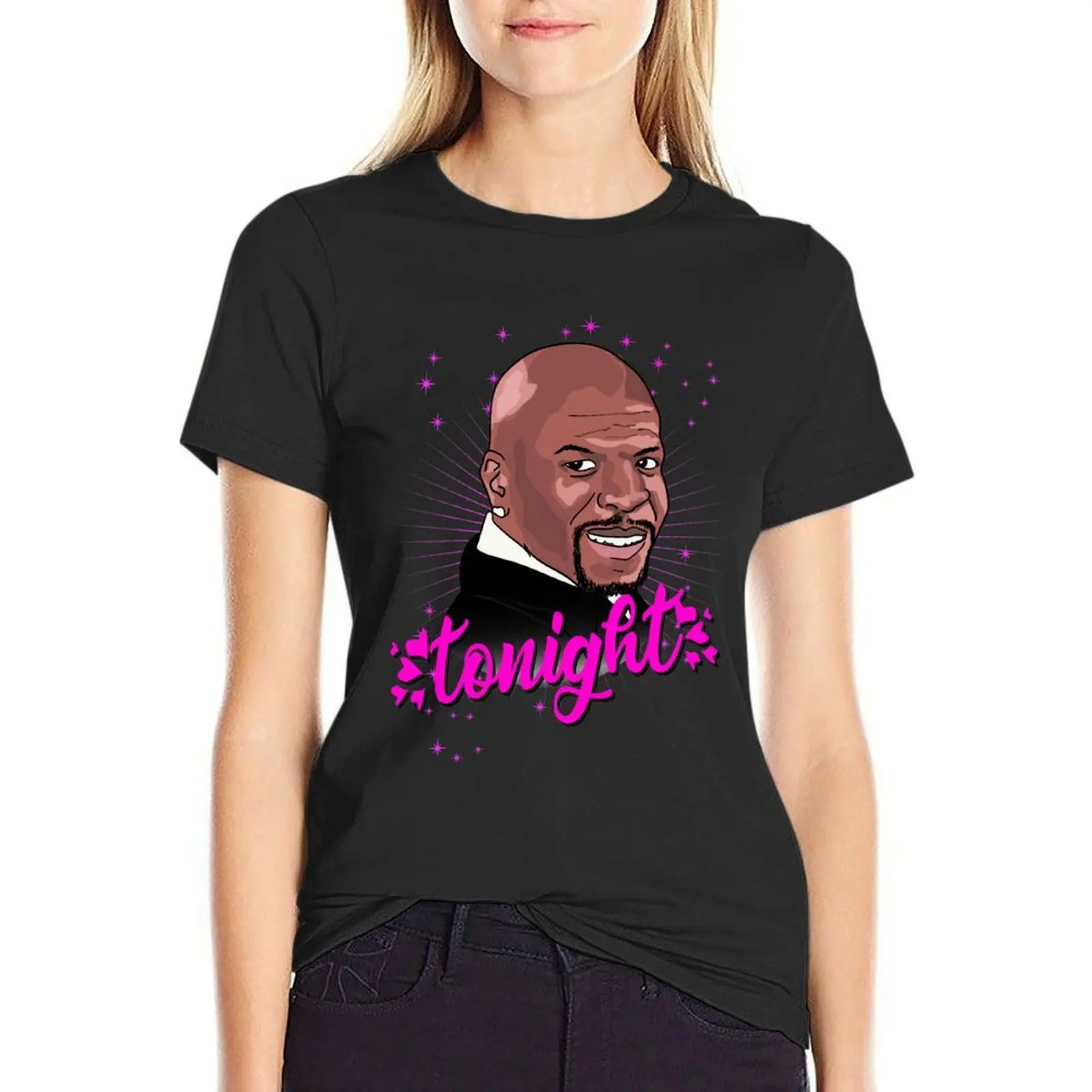 Latrell terry crews tonight T-Shirt summer top oversized cute clothes workout t shirts for Women