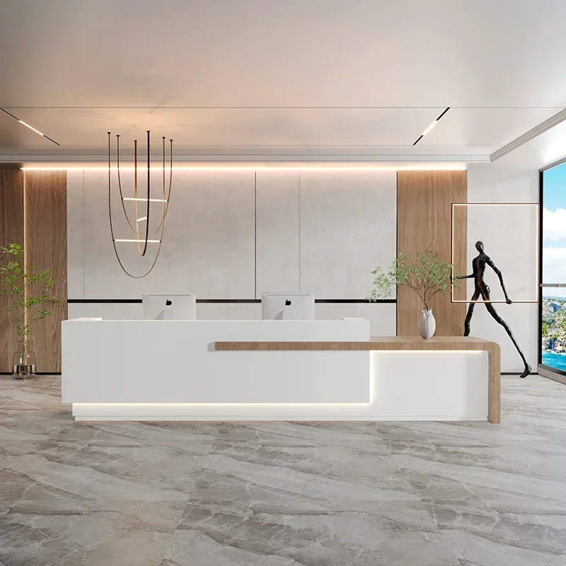 #Display Office Reception Desks Stand Counter Modern Podium Luxury Reception Desks Banco Universal Mostrador Trendy Furniture