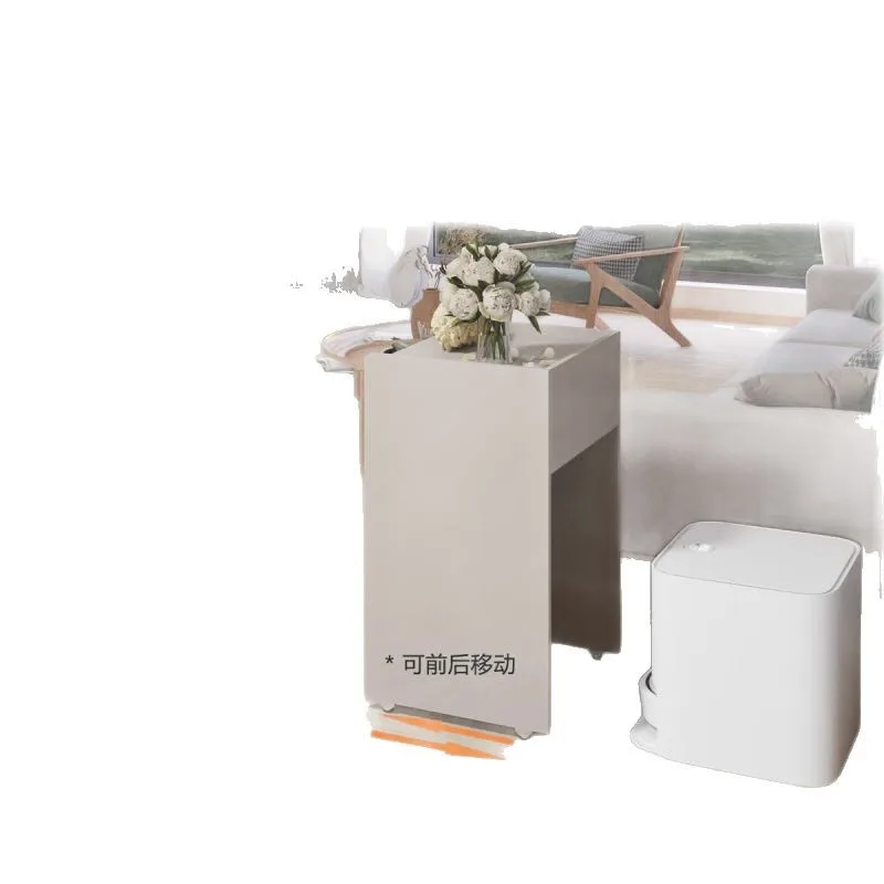 Sweeping robot stone base station cabinet living room locker rack household side cabinet sun protection