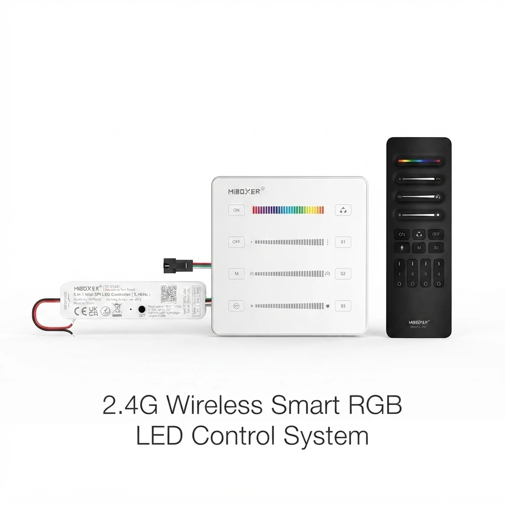 Miboxer SPIR3-M 2.4GHz 5~24V 3in1 SPI Single color/RGB/RGBWIC Signal TTL Dim Controller for WS2811 WS2812 WS2815 LED Pixel Strip