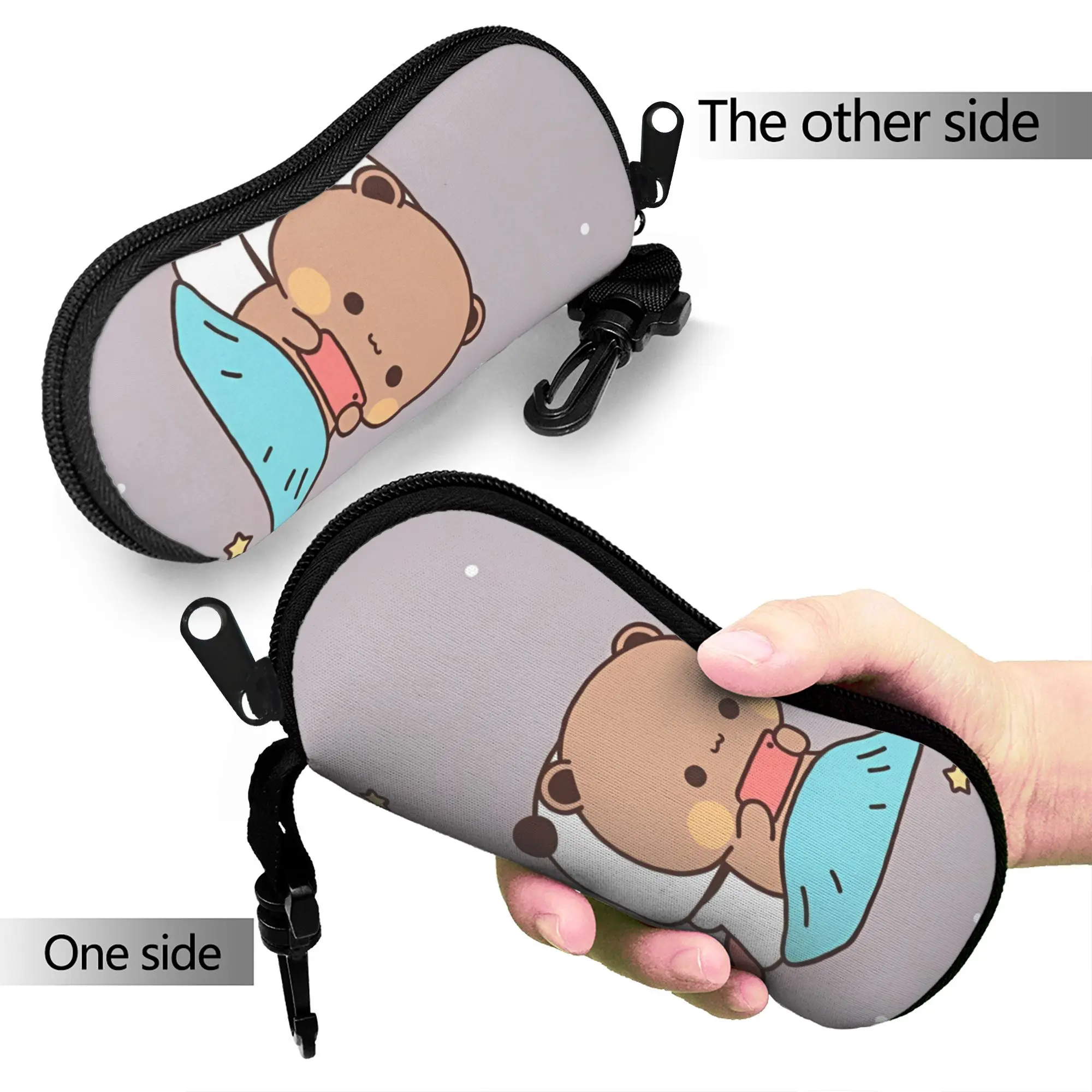 Bubu and DuduCute Cartoon Glasses Case Men Women Printing Accessories  Eyewear Storage Box Glasses Box