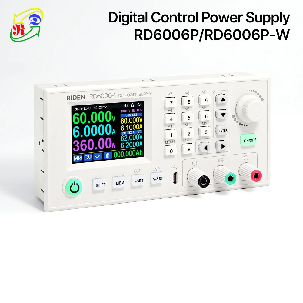 RD RD6006P 5-digit DC DC Voltage Current Step Down Bench digital control Buck Power Supply 60V 6A Phone Motherboard Repair