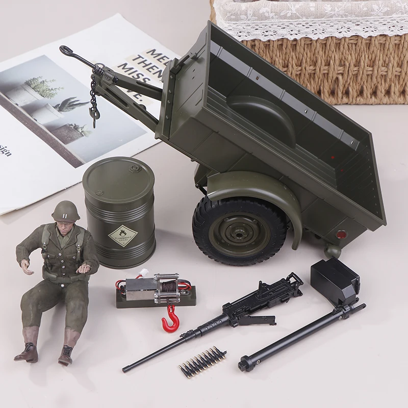 C8815 Upgrade Parts Trailer Soldier Winch Machine Gun Oil Drum Original Accessories for C8815 RC Car Upgrade Parts